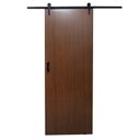 Ver imagem 3 de Porta de Madeira Celeiro Sobrepor 215x80cm Melamínica MDF Ultra MGM Ipê