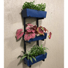 Jardim Vertical com 3 Floreiras Azul de 37cm para Plantas - 2
