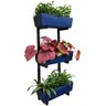 Jardim Vertical com 3 Floreiras Azul de 37cm para Plantas - 1