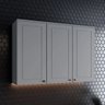 Armário Aéreo 120cm 3 Portas Emily Henn - 4