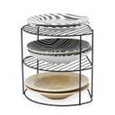 Ver imagem 1 de Organizador de Pratos Prateleira para Armário Preto Fosco