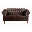 Ver imagem 5 de Conjunto Sofá Chesterfield Lugares 2 Poltronas Dom Pedro Marrom