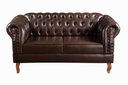 Ver imagem 5 de Conjunto Sofá Chesterfield Lugares 2 Poltronas Dom Pedro Marrom