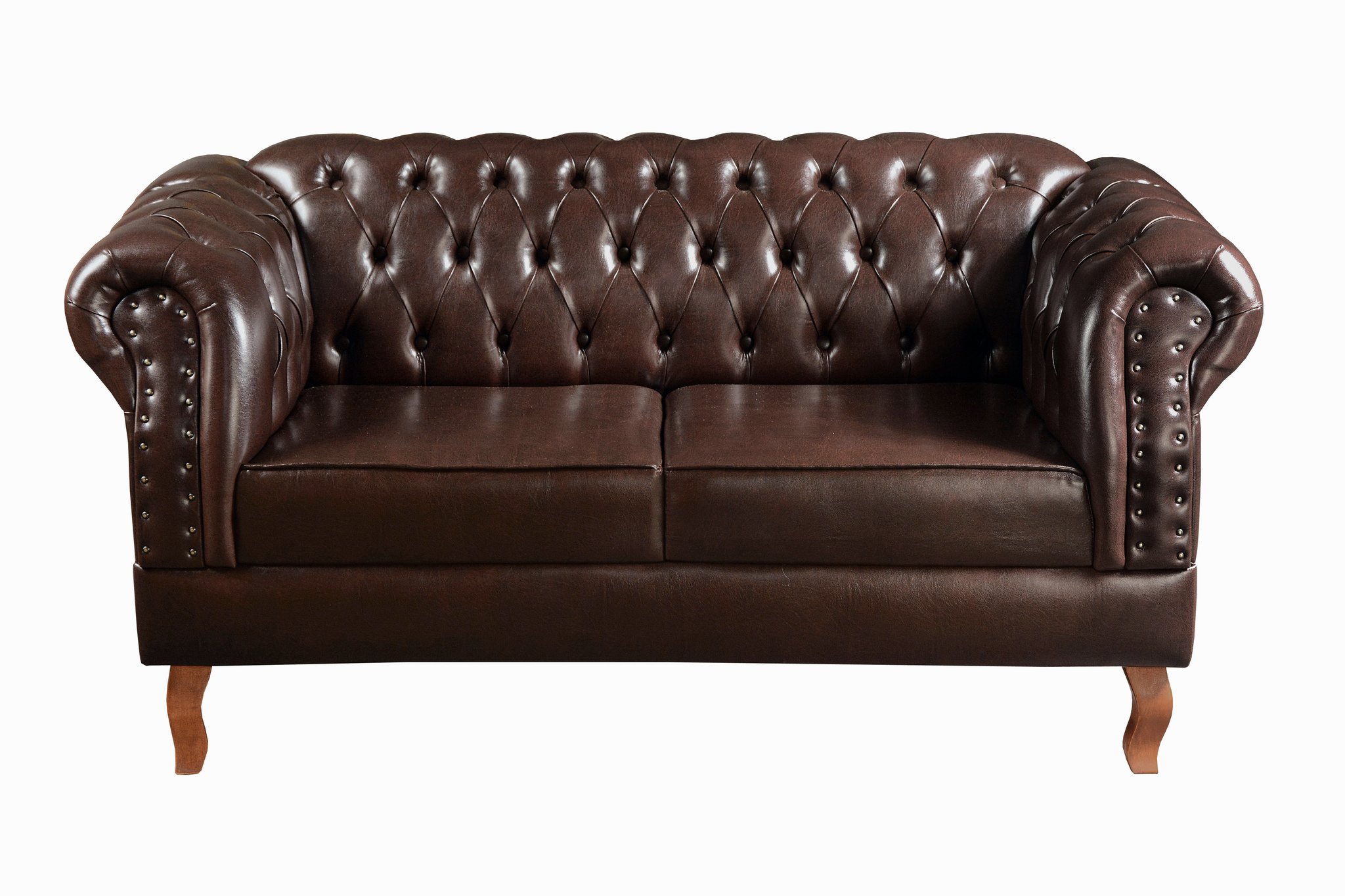 Conjunto Sofá Chesterfield 2 Lugares 2 Poltronas Dom Pedro - 5