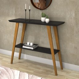 Aparador Monaco Prateleiras Mdf Pé Pinus Decor Sala Moderna - 1