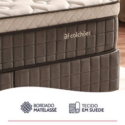 Colchão Viúva Bf Mola Ensacada Espuma D33 Viscoelástico 128x188 - 8
