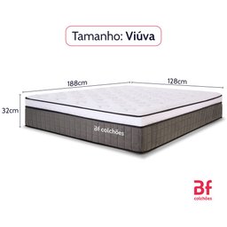 Colchão Viúva Bf Mola Ensacada Espuma D33 Viscoelástico 128x188 - 7