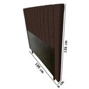 Ver imagem 2 de Cabeceira Estofada Paris 195 cm Para Cama Box Quarto King Size MV Estofados Suede Marrom