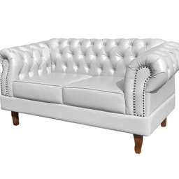 Conjunto Sofá Chesterfield 2 Lugares 2 Poltronas Dom Pedro - 3