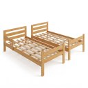 Ver imagem 3 de Cama Beliche 195x95cm Solteiro Siena 2 em 1 - Nature