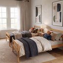 Ver imagem 2 de Cama Beliche 195x95cm Solteiro Siena 2 em 1 - Nature
