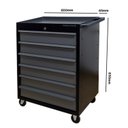 Ver imagem 3 de Conjunto 2 Carros Profissional 6 Gavetas 1 Bancada Profissional de 150cm para Ferramentas Presto
