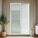 Ver imagem 2 de Porta Correr Venez. 3F.Móv.210 x 150 Elite c/Fecho Autom V.Liso Branco Brimak