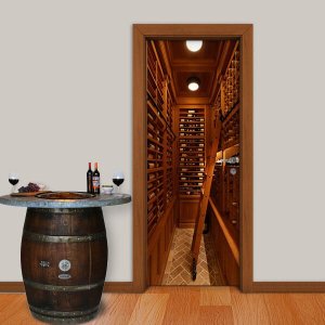 Adesivo de Porta Vinhos Arte Destaque P - 0,73 X 2.13 Metros