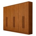 Ver imagem 1 de Guarda Roupa Casal Livorno Plus 6 Portas 4 Gavetas Cinamomo - Novo Horizonte