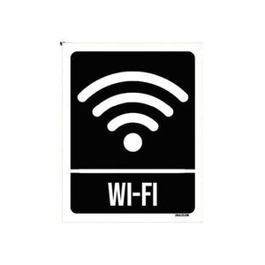 Placa Sinalização Wifi 27X35