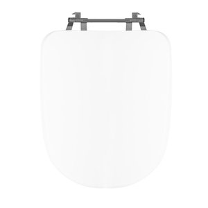 Assento Sanitário Poliéster para Louça Duomo Plus (deca) Aço (reb. Oculto) Branco
