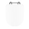 Assento Sanitário Poliéster para Louça Duomo Plus (deca) Aço (reb. Oculto) Branco - 1