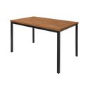 Ver imagem 4 de Conjunto Jade Flex 1,36m Tampo Laminado com 6 Cadeiras Marrom/Preto Fosco/Caramelo/Amendoa