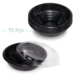 Kit C/100 Embalagem Descartável Delivery Para Udon e Sopas - 1