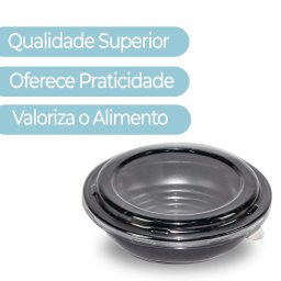 Kit C/100 Embalagem Descartável Delivery Para Udon e Sopas - 2