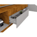 Ver mais imagens de Estante para TV e Home Theater Ripado para TV até 75 Polegadas MDF 210CMX186CM 1 Gaveta 2 Portas Marrom