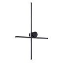 Ver imagem 1 de Arandela de Parede Led Nien 3000k Bivolt 60x40cm Metal, Alumínio e Silicone Preto - Nordecor 2936