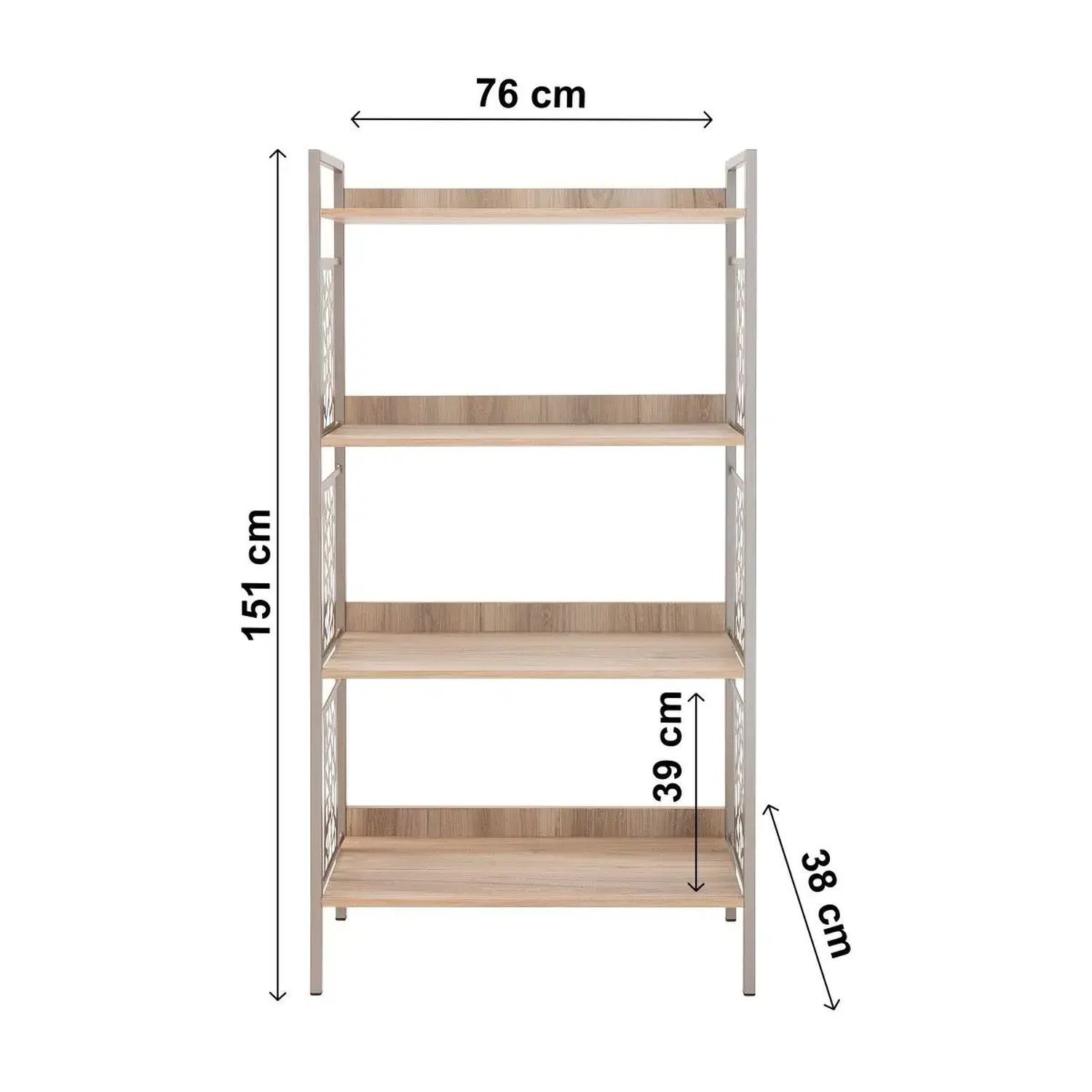 Estante Média 76cmx150cm 4 Prateleiras Beta - 4