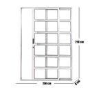 Ver imagem 3 de Porta Travessa de Correr 2 Folhas 210 X 150cm com Fechadura Linha 25