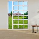 Ver imagem 1 de Porta Travessa de Correr 2 Folhas 210 X 150cm com Fechadura Linha 25