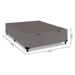Cama Box com Baú Casal com 38cm de Altura com Pé Prince - 4