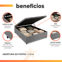 Ver imagem 4 de Cama Box com Baú Casal com 38cm de Altura com Pé Prince