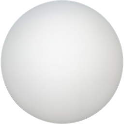 Globo Bolinha Vidro Branco Leitoso Fosco sem Colar 03x08 - 1