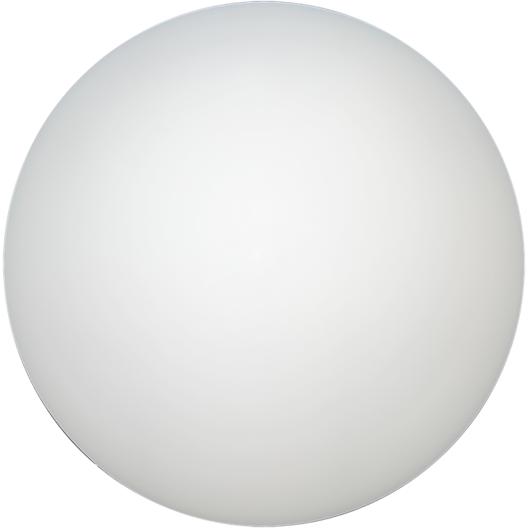 Globo Bolinha Vidro Branco Leitoso Fosco sem Colar 03x08