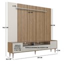 Ver imagem 3 de Home Rack e Painel para Tv até 75 Polegadas com Iluminação Led Rotterdam Arenas