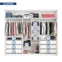 Ver imagem 7 de Guarda-Roupa Casal Suburban Ripado 6 Portas 6 Gavetas e Pés Espresso Móveis Branco/Fosco