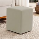 Ver imagem 2 de Puff Decorativo Sala de Estar Quadrado 36x47cm Suede Bege - Desk Design