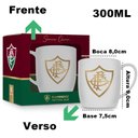 Ver imagem 3 de Caneca Porcelana Premium Brasfoot Fluminense Serie Ouro 300ml Urban Licenciada Branco