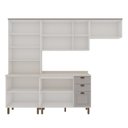 Ver imagem 4 de Cozinha Modulada com Cristaleira com Tampo Impermeável 100% Mdf Iluminata