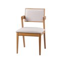 Ver imagem 4 de Conjunto de Sala 6 Cadeiras Gavea com Mesa Luz 1,80m - Madeira Maciça Encosto Revestido - Távoli