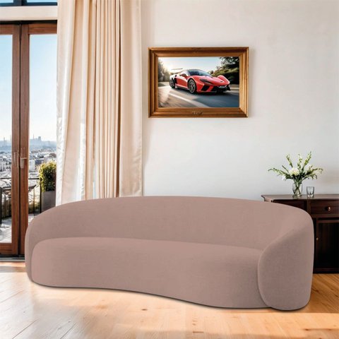Sofá Orgânico Luxo Recepção 250cm Amore Linho