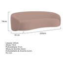 Ver imagem 3 de Sofá Orgânico Luxo Recepção 250cm Amore Linho