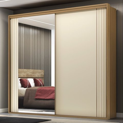 Guarda-roupa Imperium 100% MDF2 Portas com Espelho