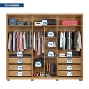 Ver imagem 6 de Guarda-roupa Casal Suburban Ripado 6 Portas 6 Gavetas e Pés Espresso Móveis