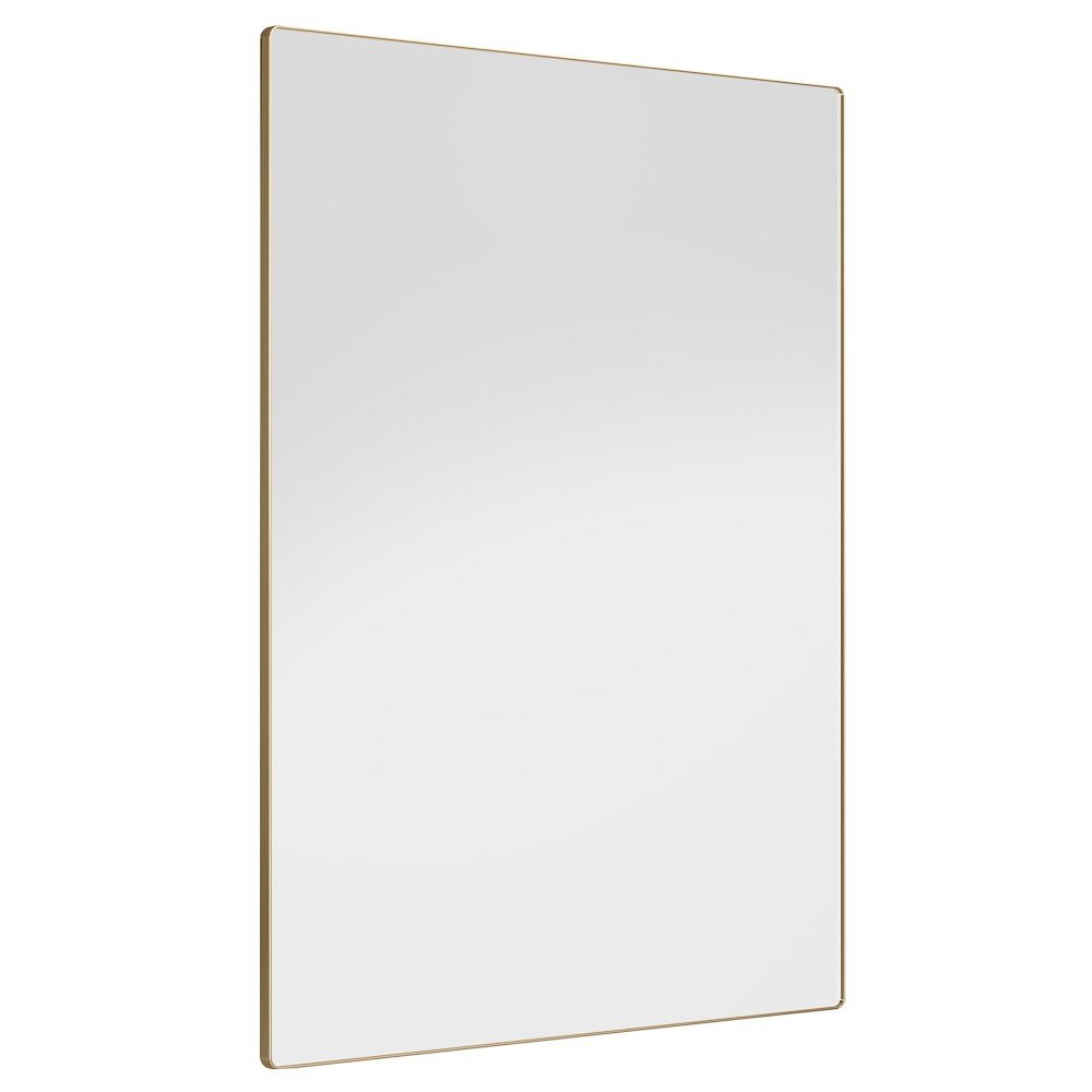 Espelho Decorativo Retangular Com Moldura Shine D09 Dourado - Mpozenato - 3