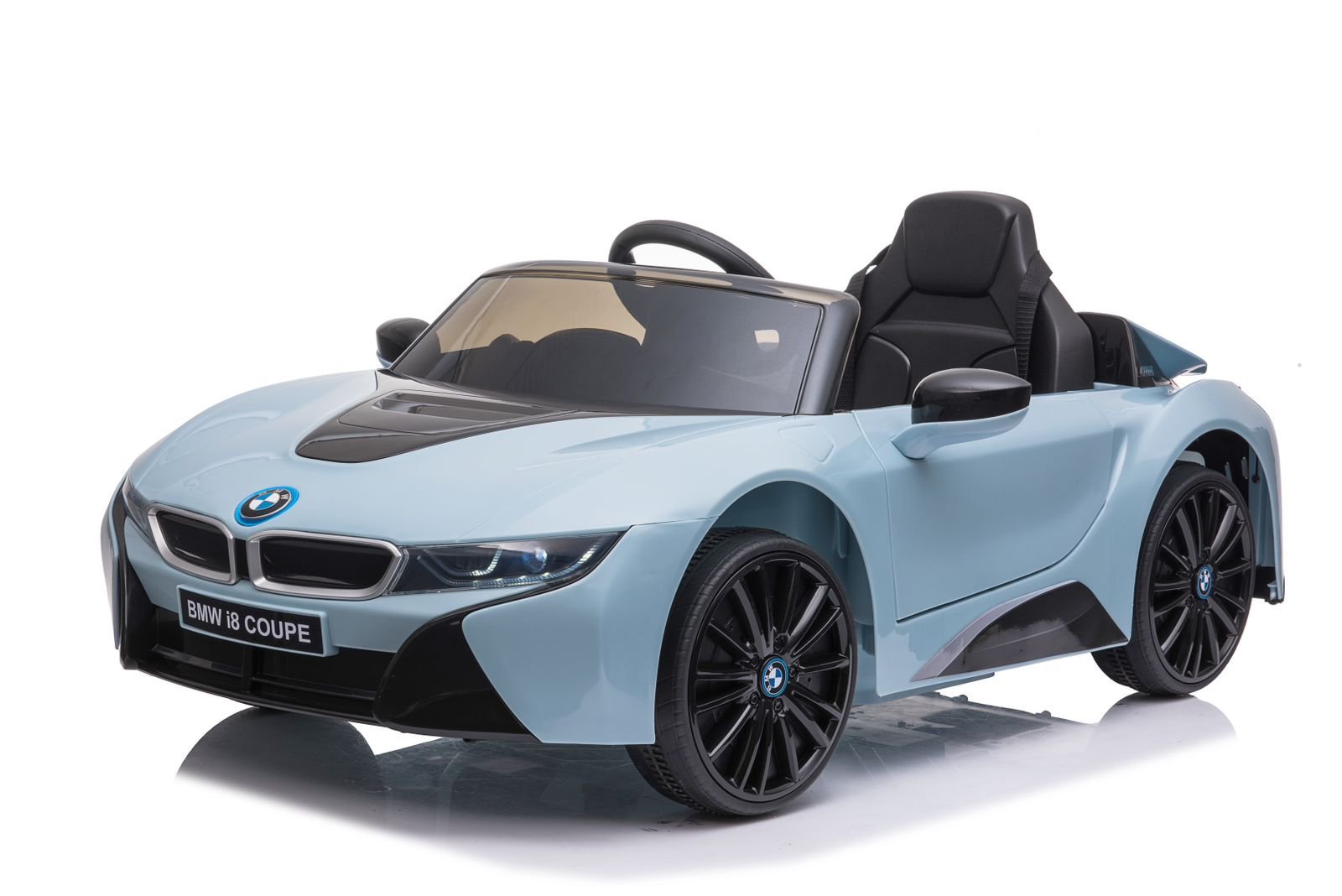 Mini BMW i 8 Coupe Azul Carro Elétrico Infantil A Bateria Para Crianças Motorizado Meninos Meninas B