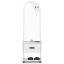 Ver imagem 1 de Toucador Penteadeira com Espelho 1 Gaveta Organic Branco - Ej Móveis