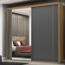 Ver imagem 1 de Guarda-roupa Imperium 100% MDF2 Portas com Espelho