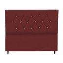 Ver imagem 4 de Cabeceira para Cama Box Estofada Solteirão 100 cm Suede Madri:Bordô