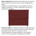 Ver imagem 6 de Cabeceira para Cama Box Estofada Solteirão 100 cm Suede Madri:Bordô